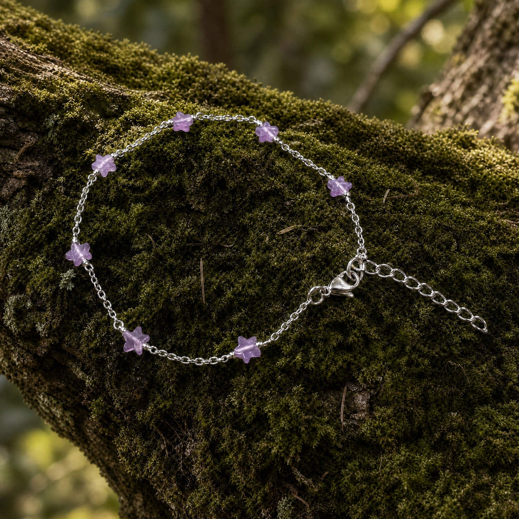 Amethyst Star Anklet