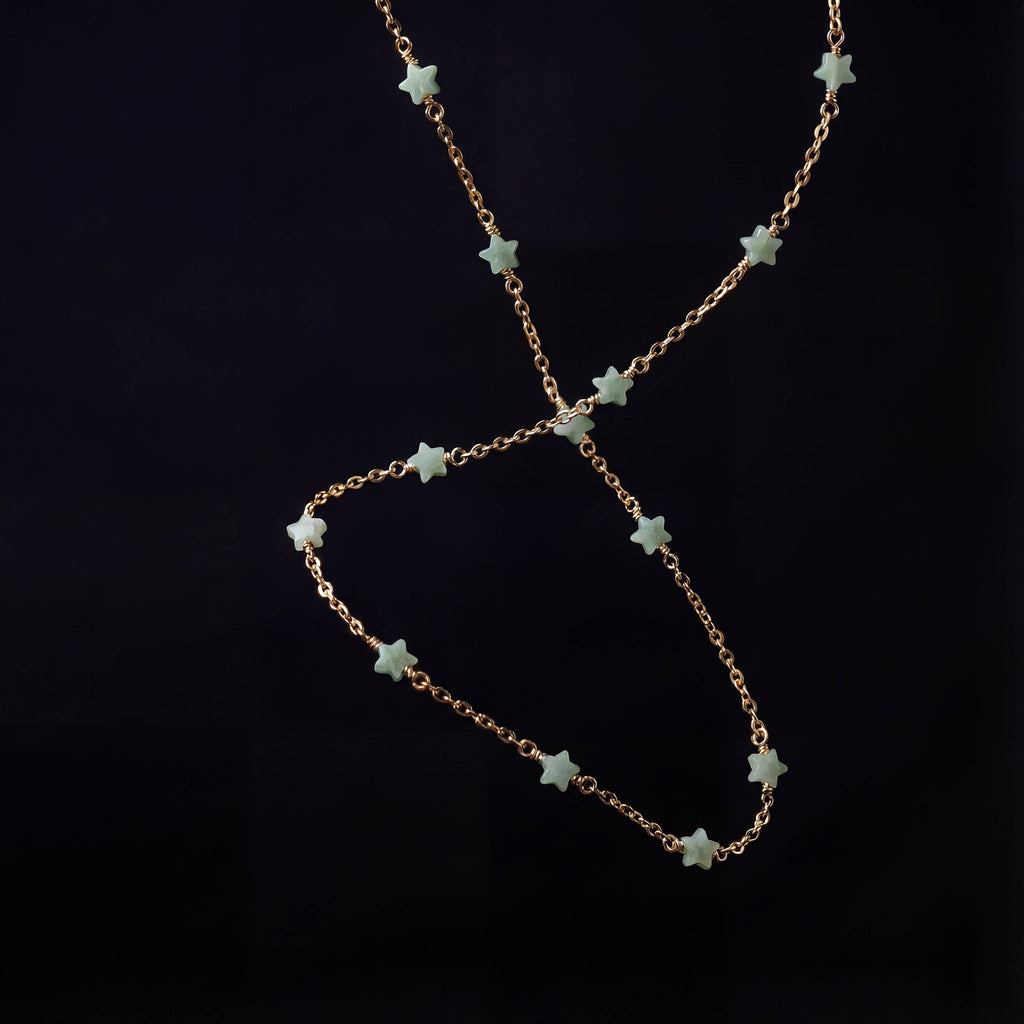 Green Aventurine Star Necklace