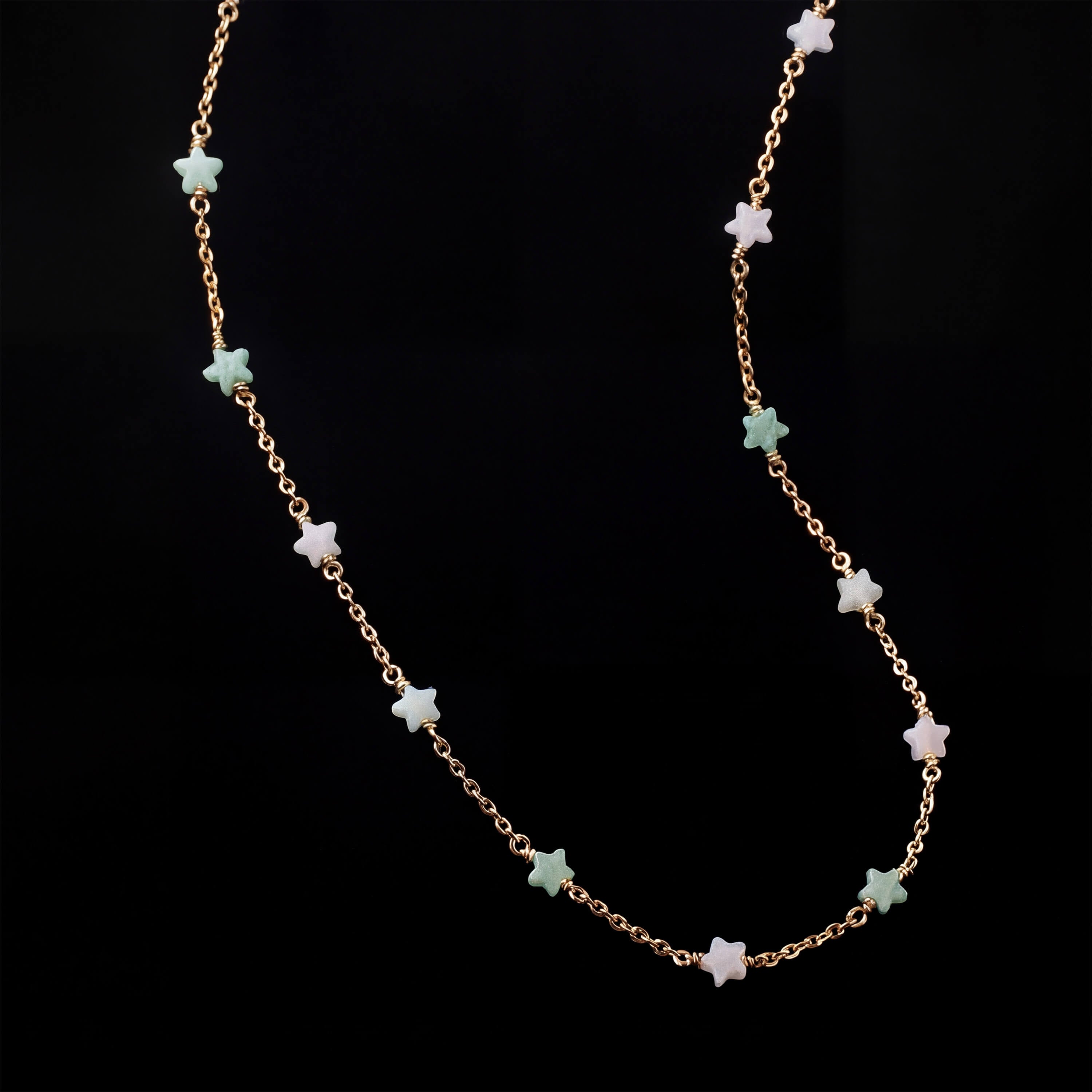 Green Aventurine Star Necklace