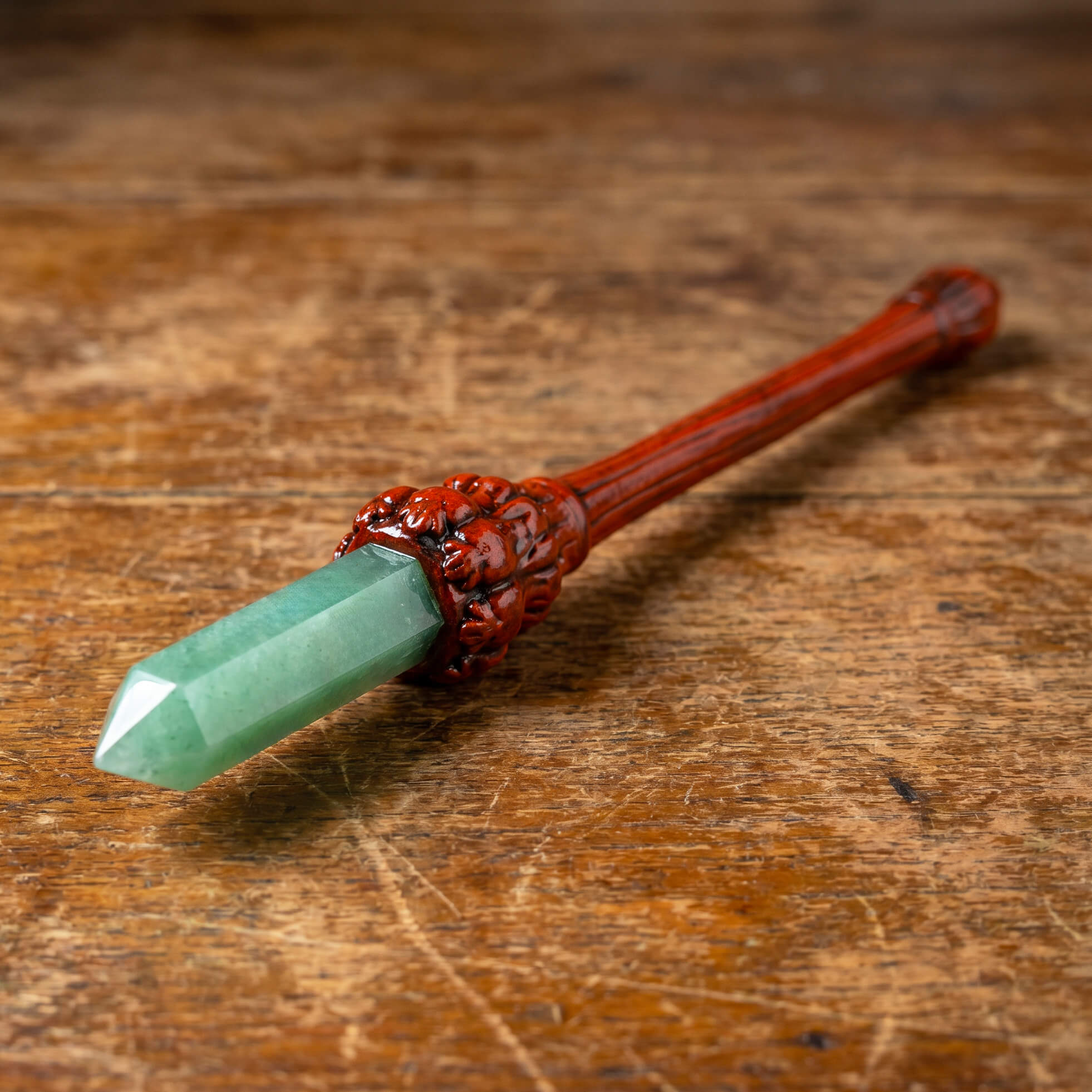 Green Aventurine Wand with Copper Core