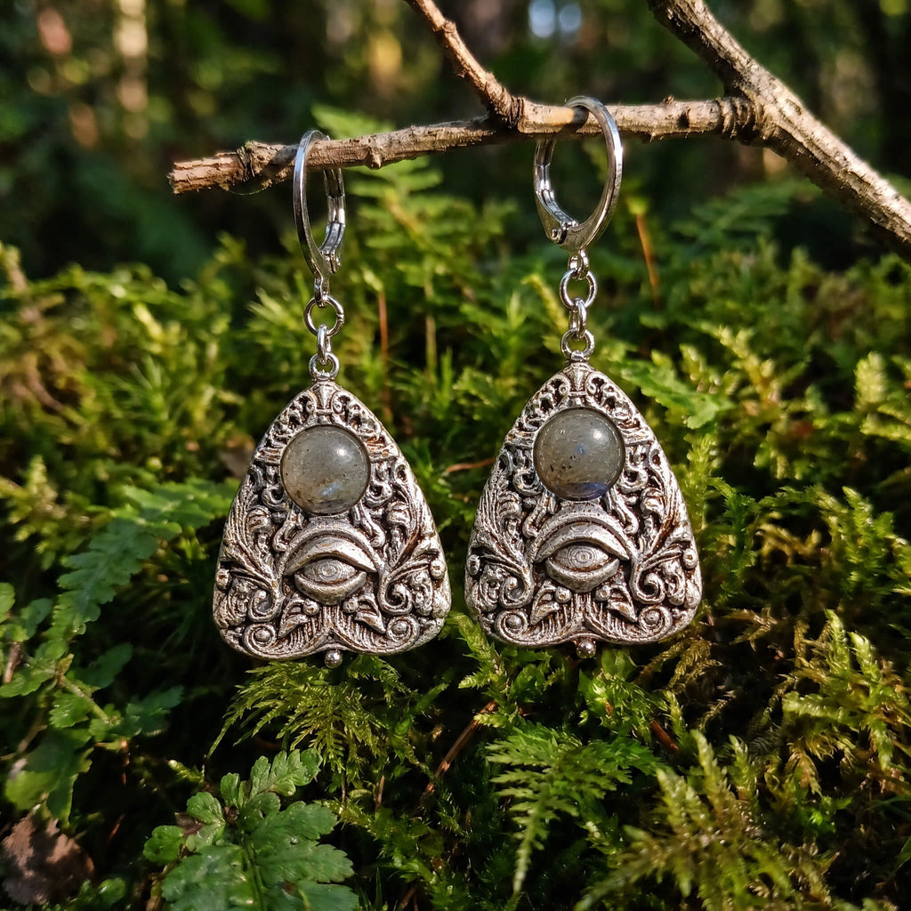 Labradorite Planchette Earrings