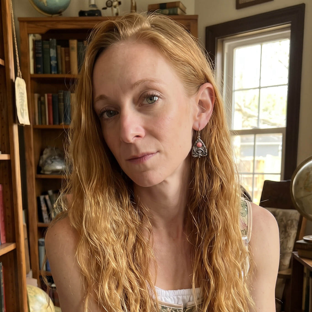 Rhodonite Planchette Earrings