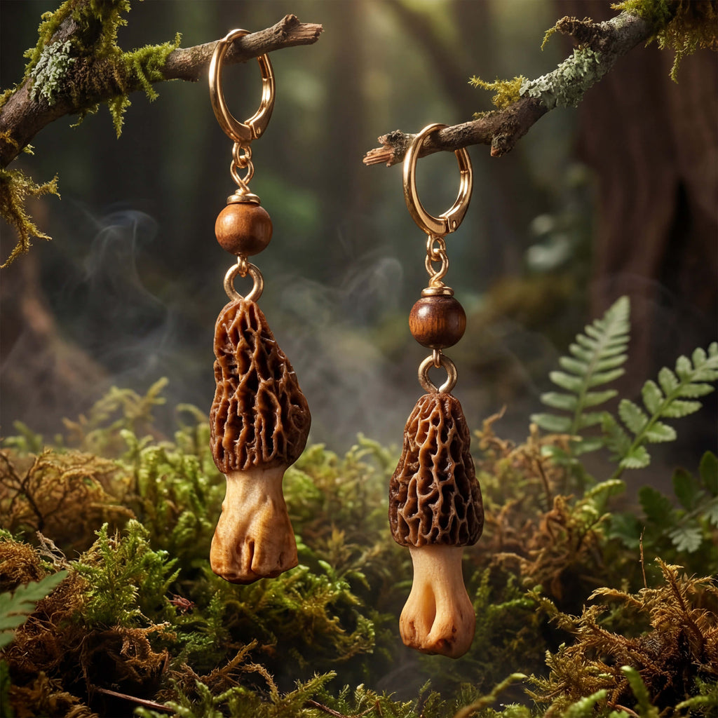 Morel & Tiger's Eye Earrings