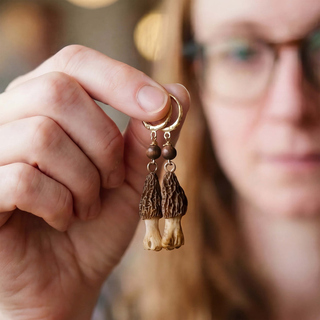 Morel & Tiger's Eye Earrings