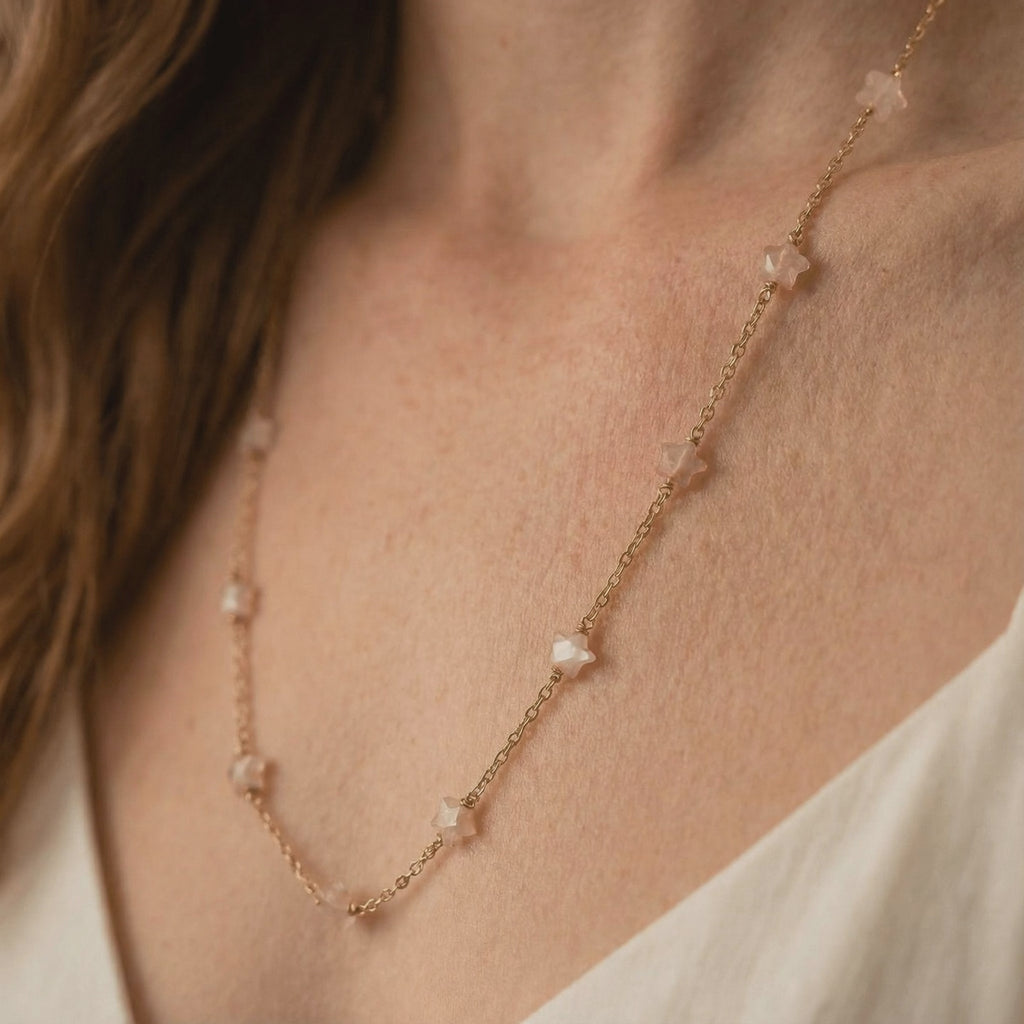 Rose Quartz Star Necklace