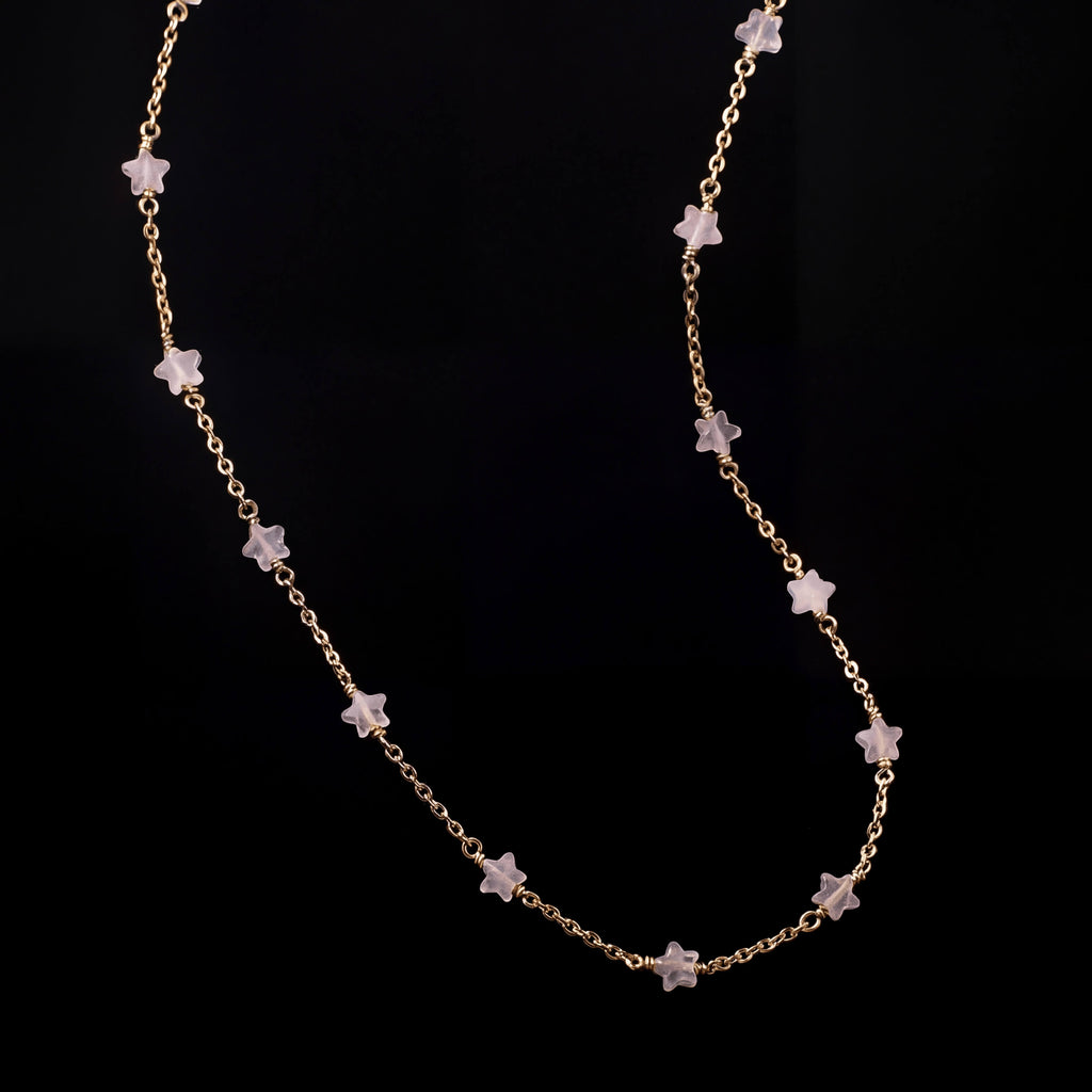 Rose Quartz Star Necklace