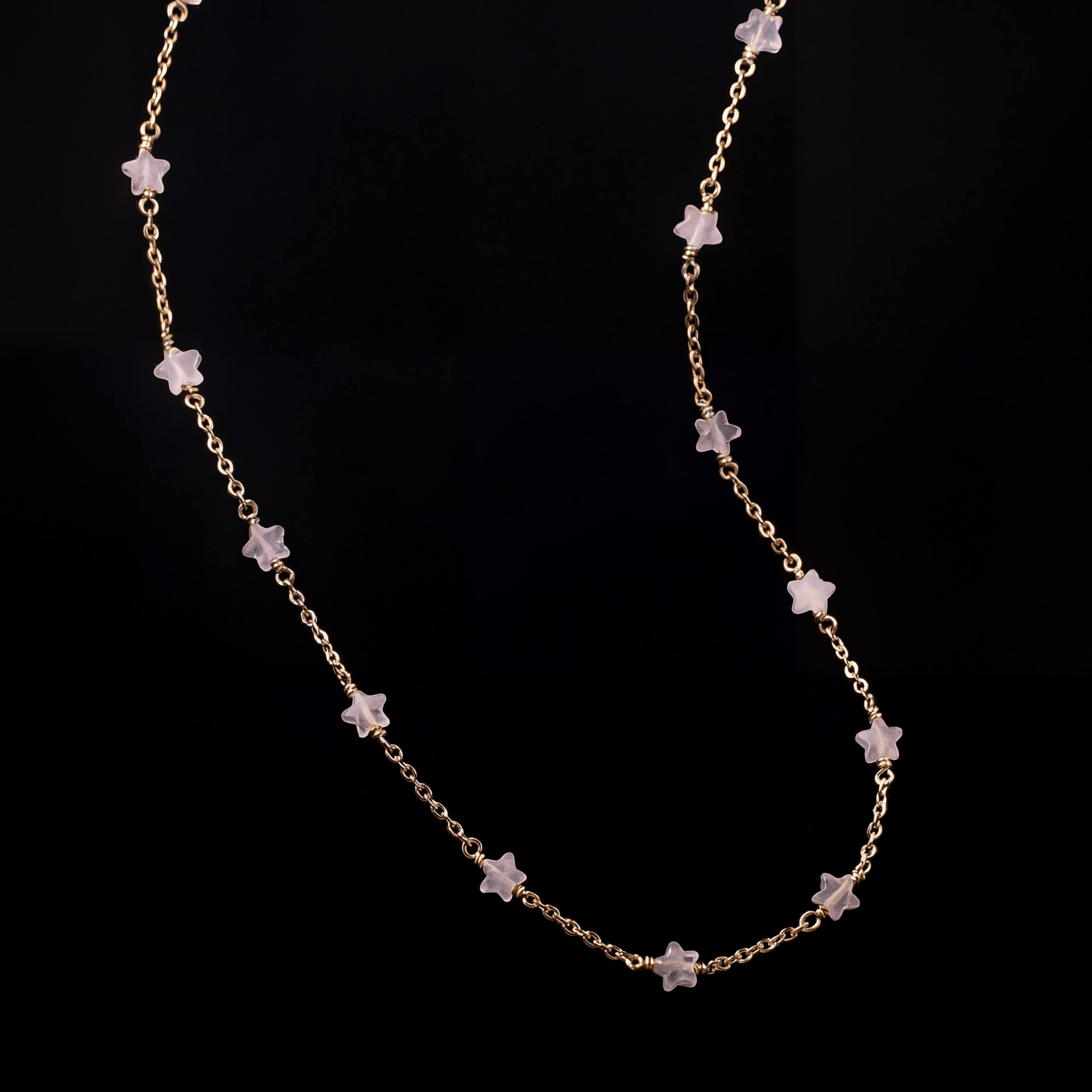 Rose Quartz Star Necklace