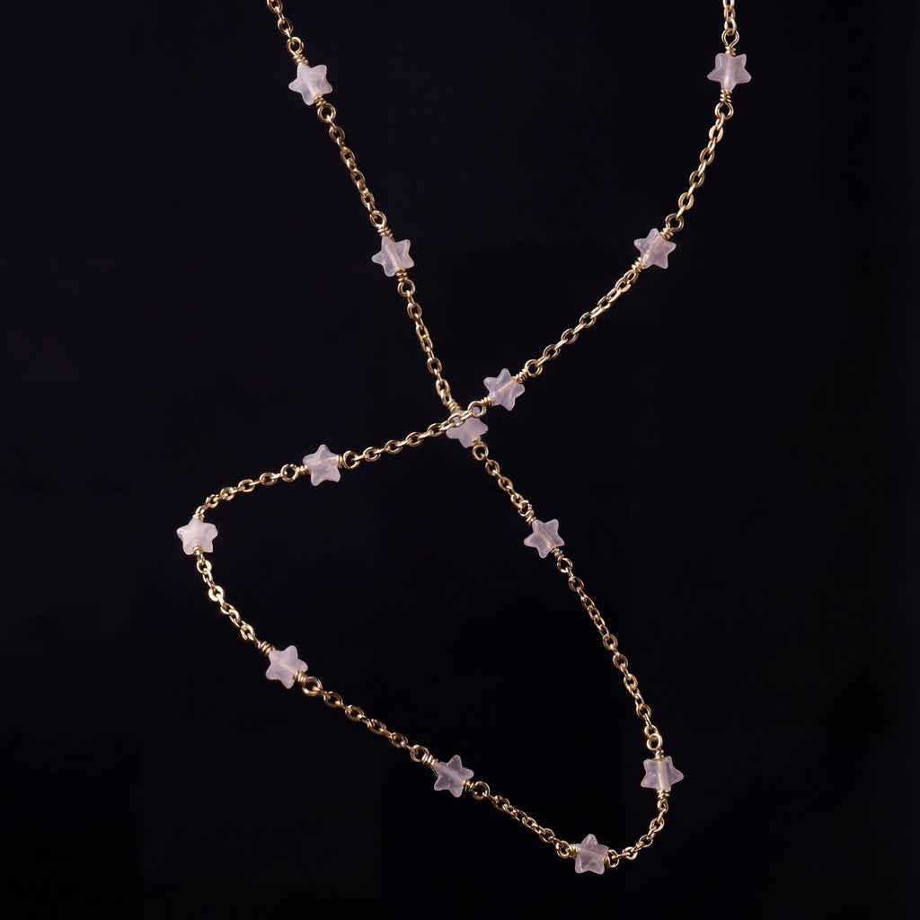 Rose Quartz Star Necklace