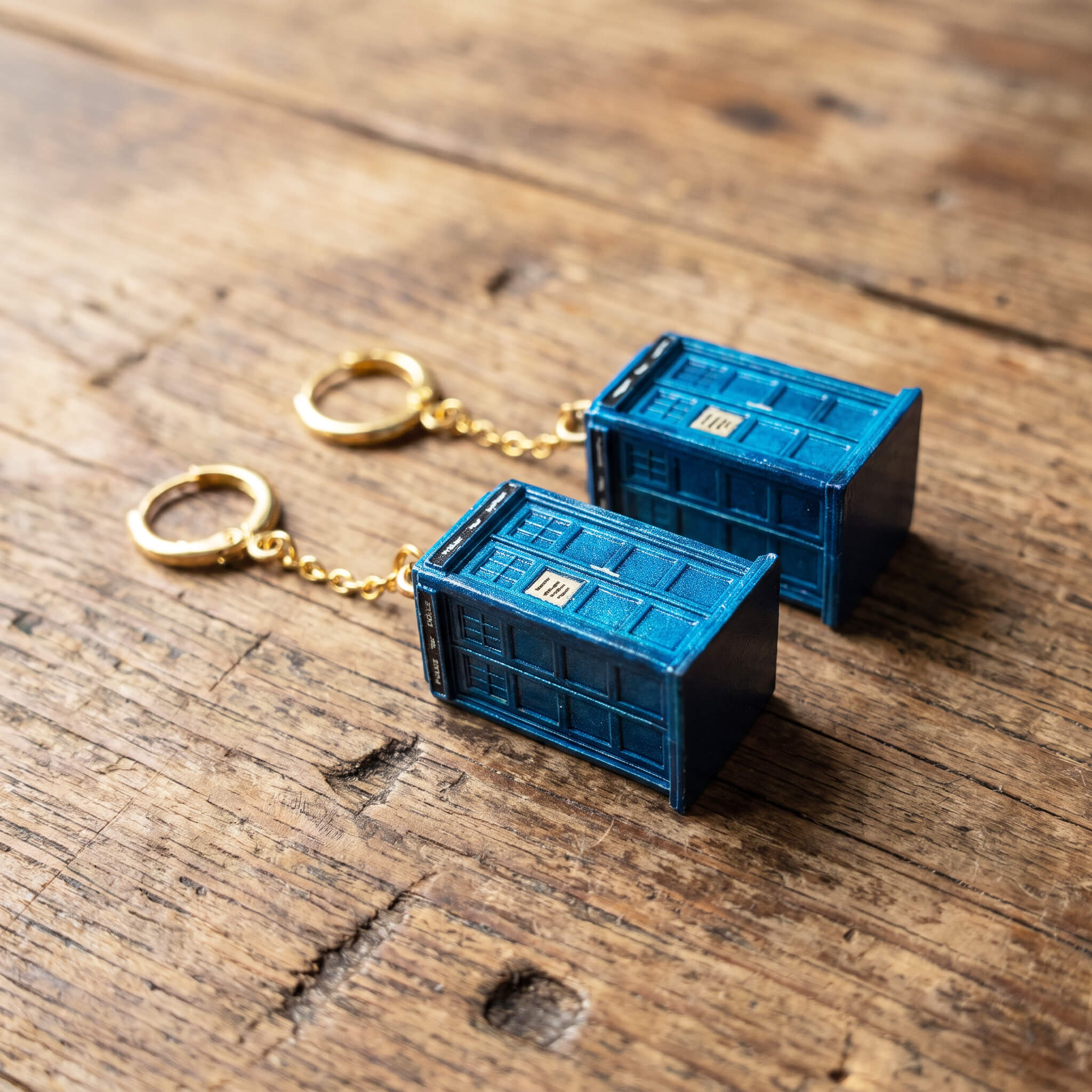 Whovian Blue Box Earrings