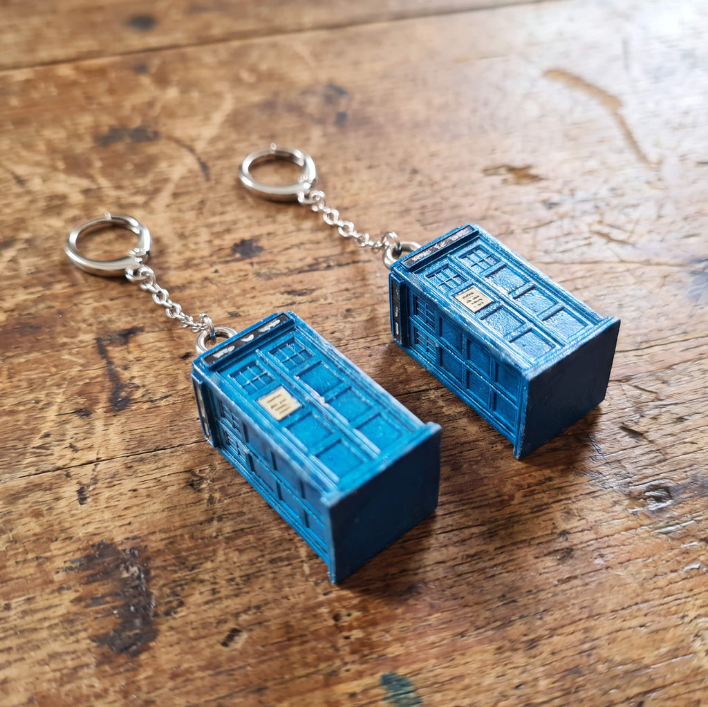 Whovian Blue Box Earrings
