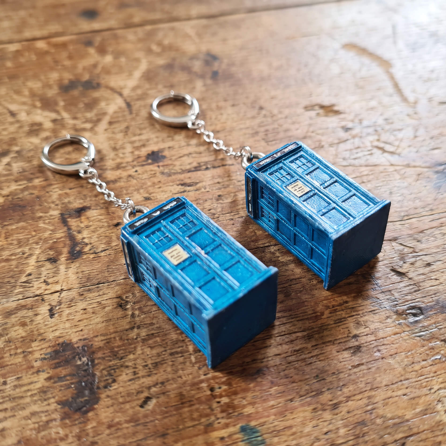 Whovian Blue Box Earrings